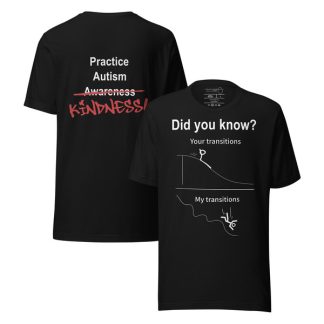 t-shirt transitions (practice autism kindness)