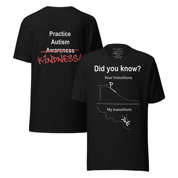 t-shirt transitions (practice autism kindness)
