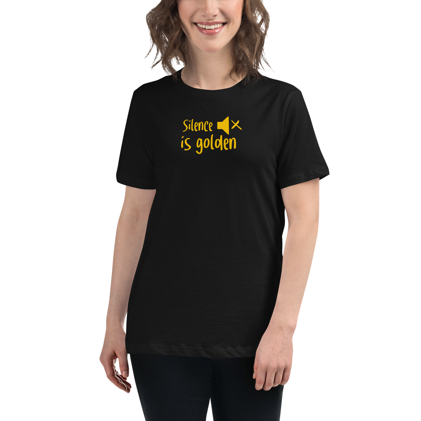 Women's T-shirt: silence is golden (golden child) - Image 19