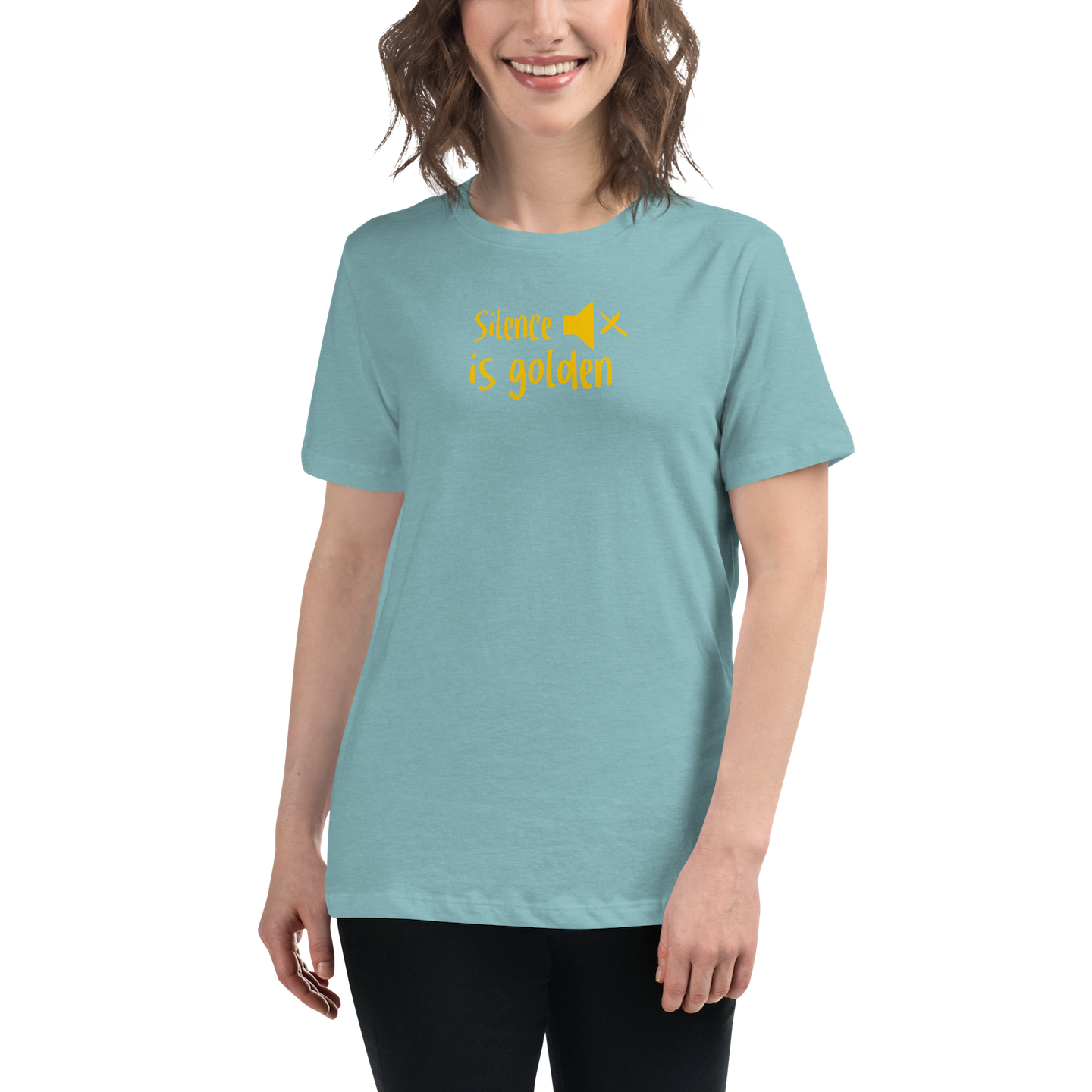 Women's T-shirt: silence is golden (golden child) - Image 15