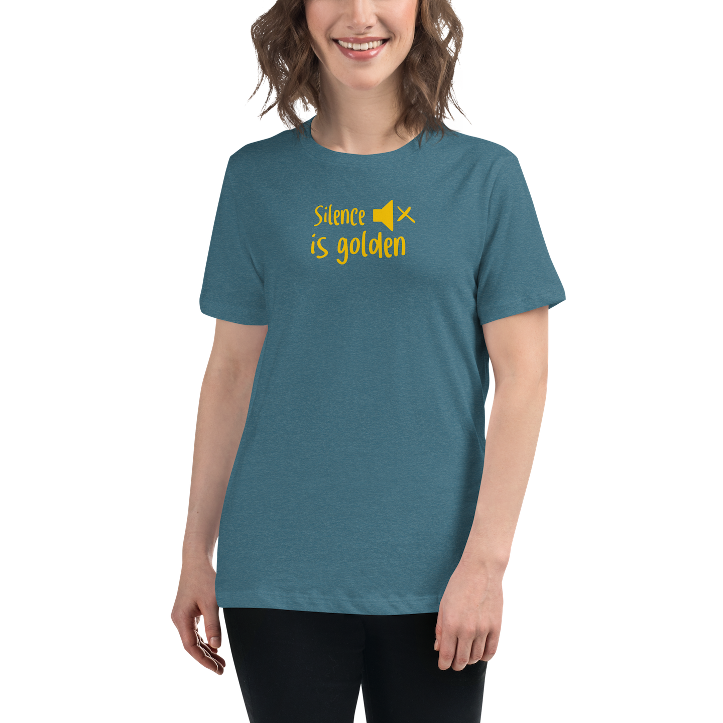 Women's T-shirt: silence is golden (golden child) - Image 16