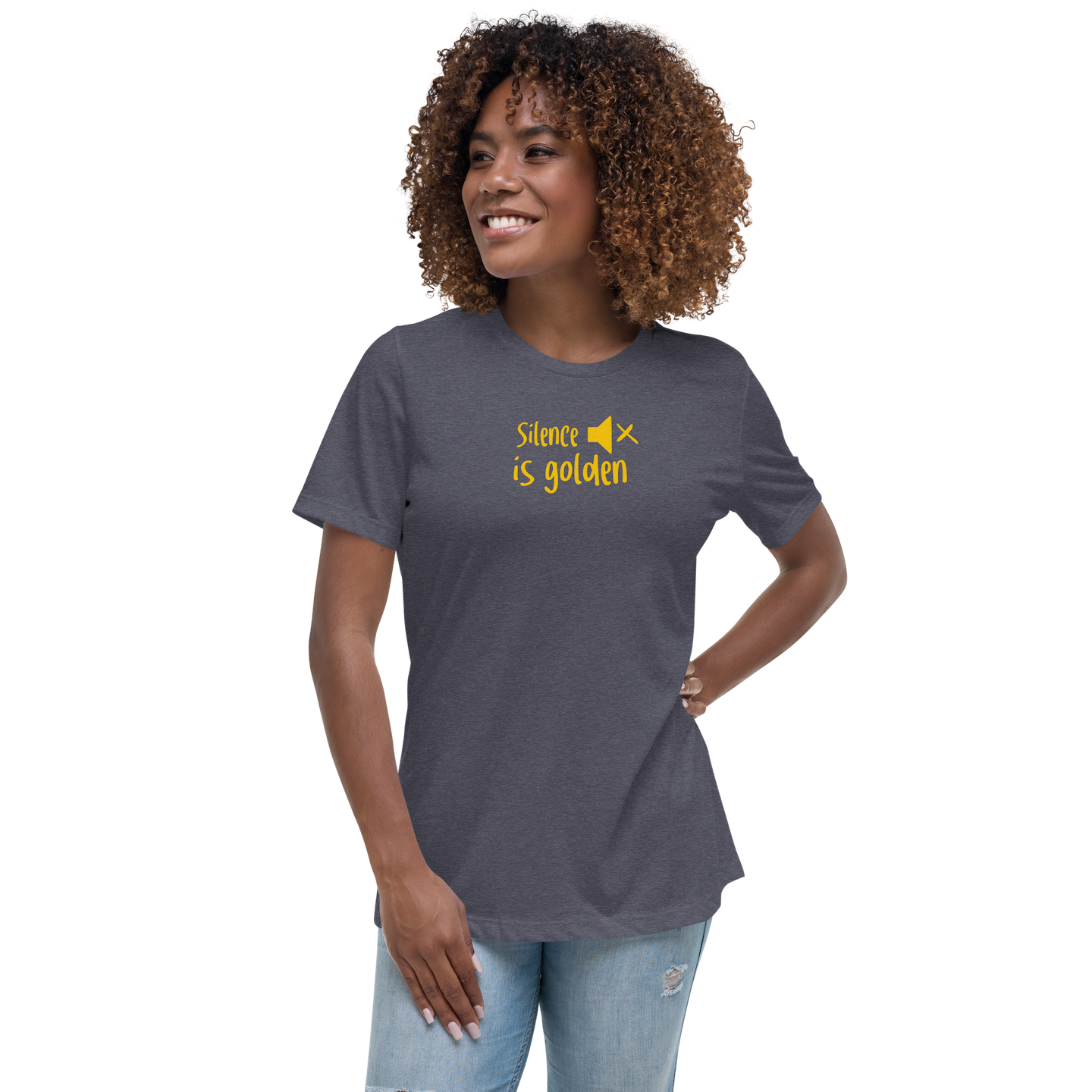 Women's T-shirt: silence is golden (golden child) - Image 10