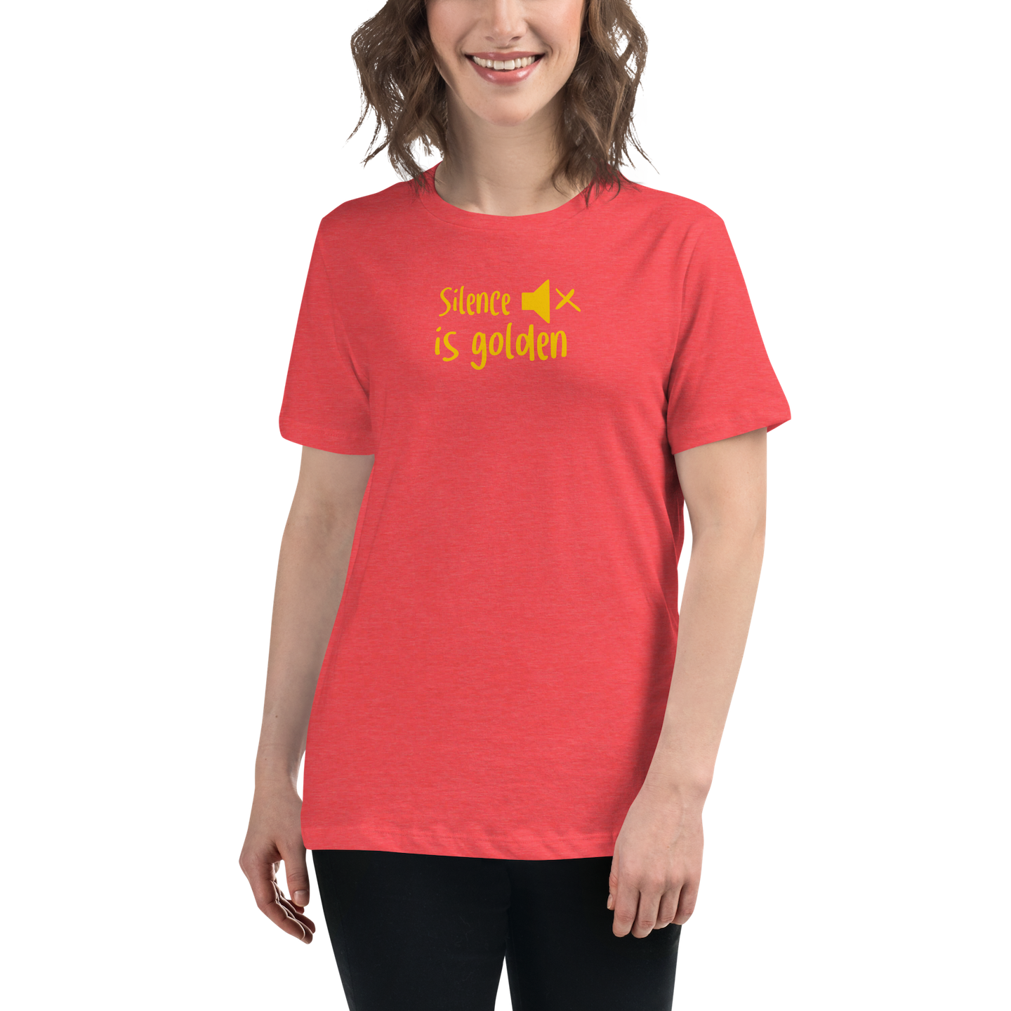 Women's T-shirt: silence is golden (golden child) - Image 14