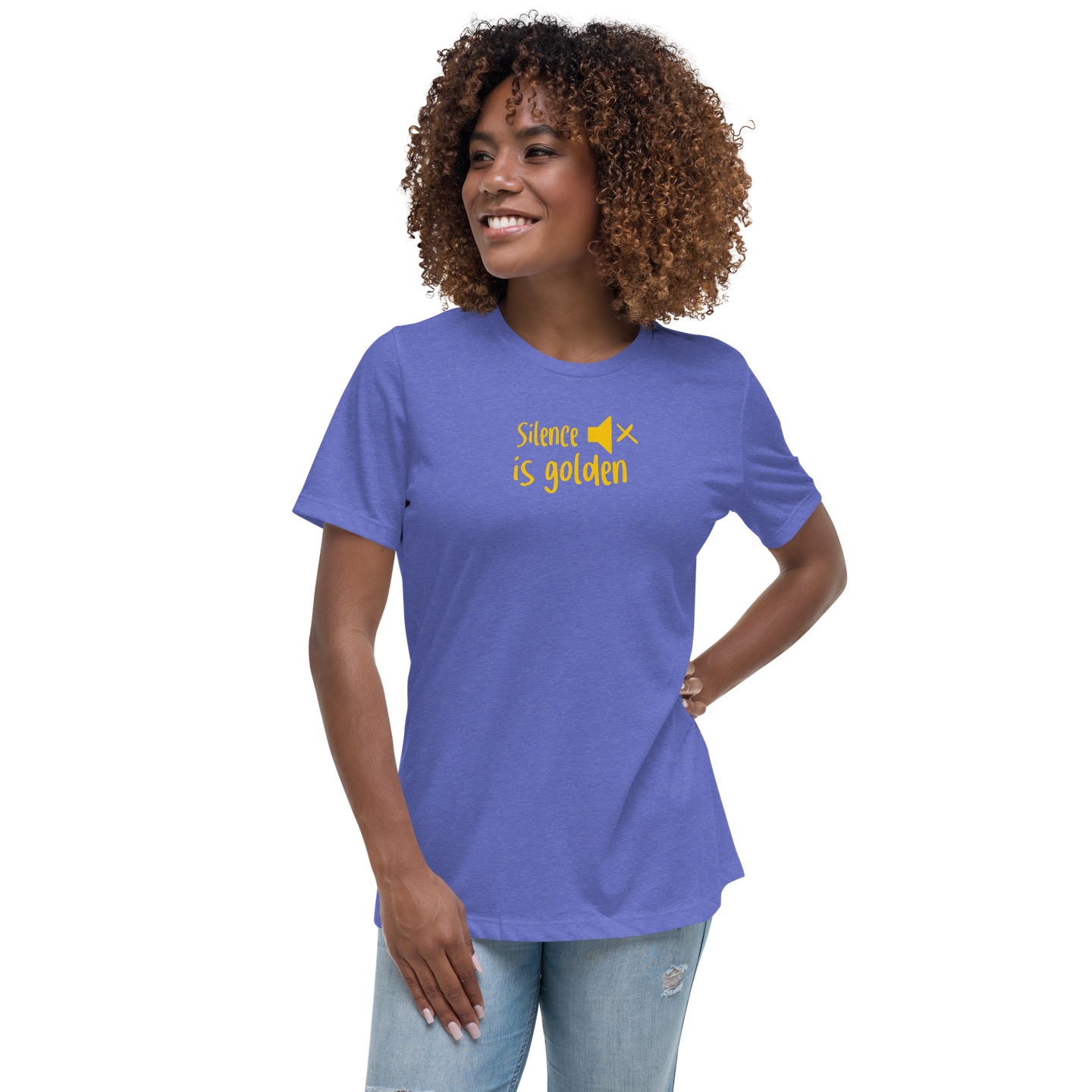 Women's T-shirt: silence is golden (golden child) - Image 8