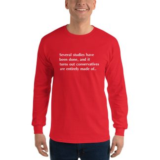 Long Sleeve Shirt: Politically red