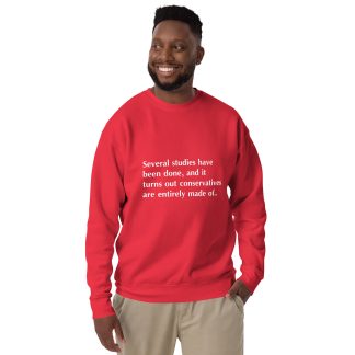 Sweatshirt: Politically red